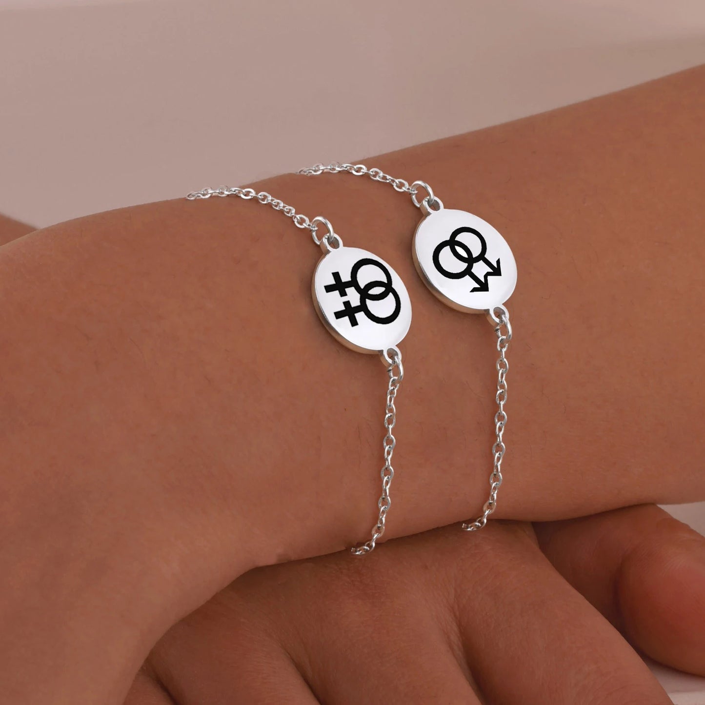 Pride Partnerarmbänder – 2er-Set