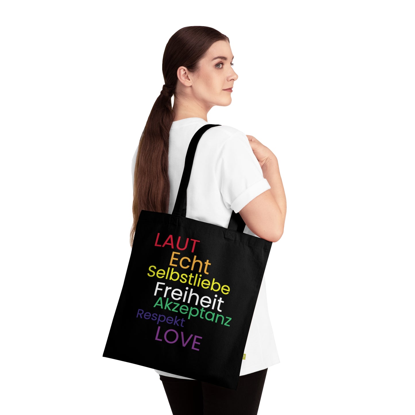 Bio-Baumwoll Tragetasche „Love, Acceptance & Self-Love“