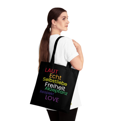 Bio-Baumwoll Tragetasche „Love, Acceptance & Self-Love“