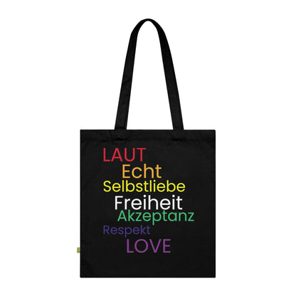 Bio-Baumwoll Tragetasche „Love, Acceptance & Self-Love“