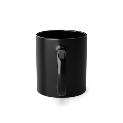 Regenbogen Papierflieger Tasse – Schwarz