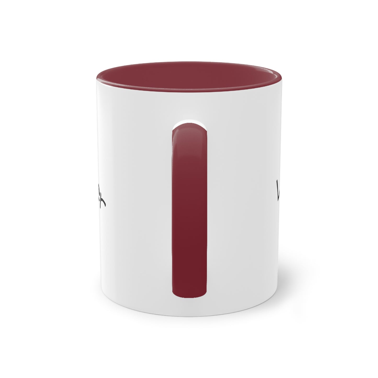 Zweifarbige Tasse mit Herzmotiv – 300ml