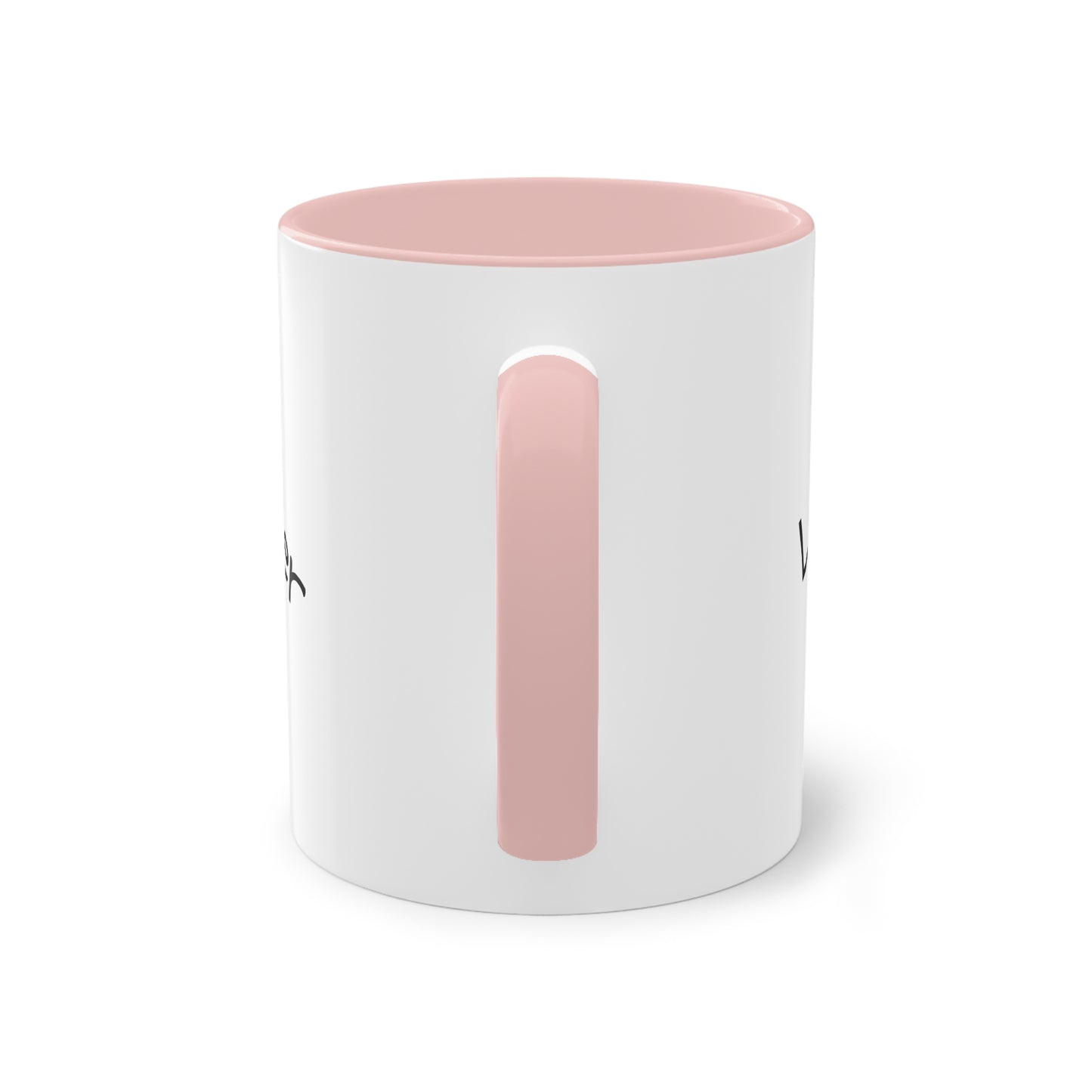 Zweifarbige Tasse mit Herzmotiv – 300ml
