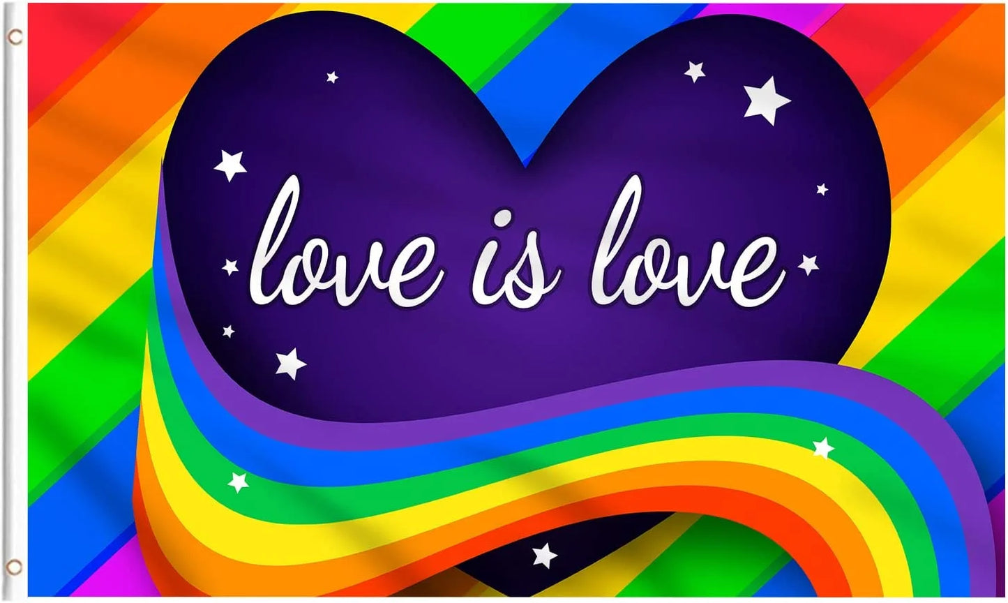 Love Is Love Pride Flagge