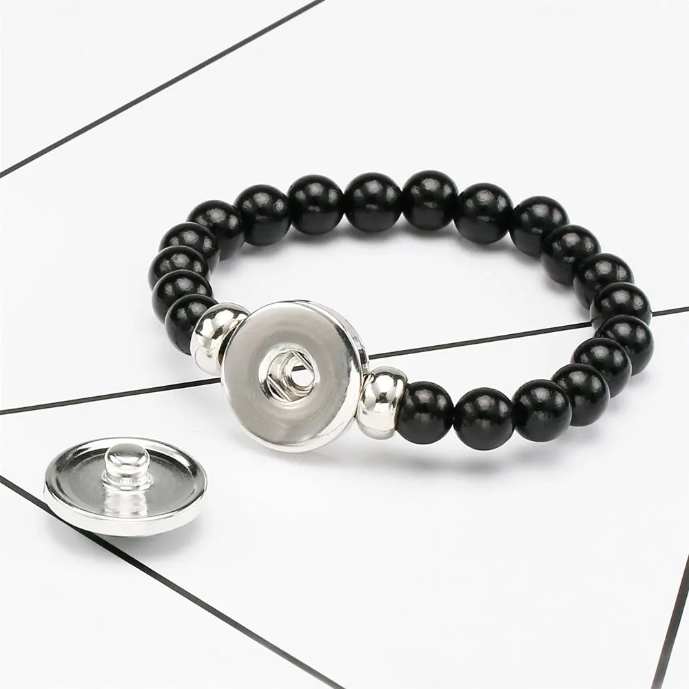 Pride Perlenarmband mit Glas-Button