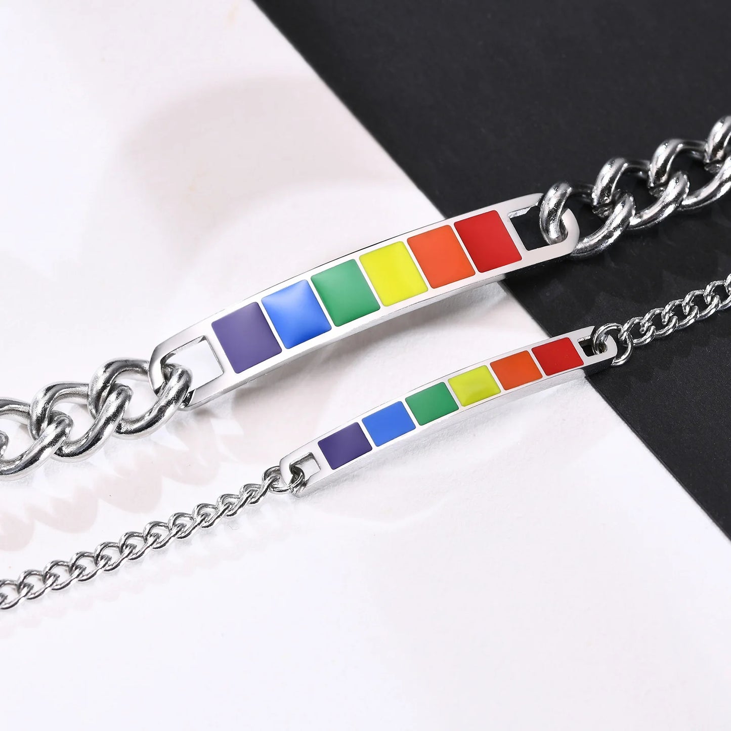 Pride Gliederarmband mit Regenbogenflagge