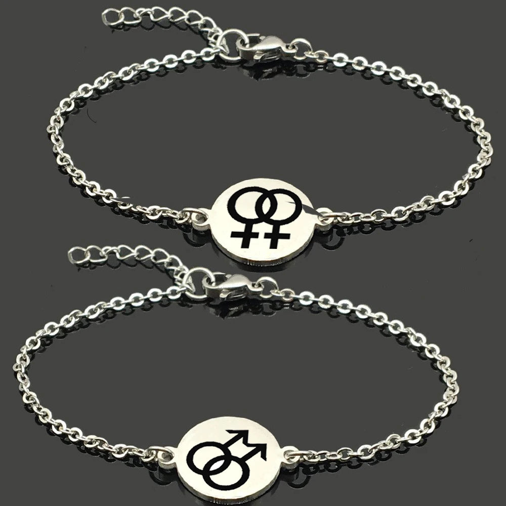 Pride Partnerarmbänder – 2er-Set
