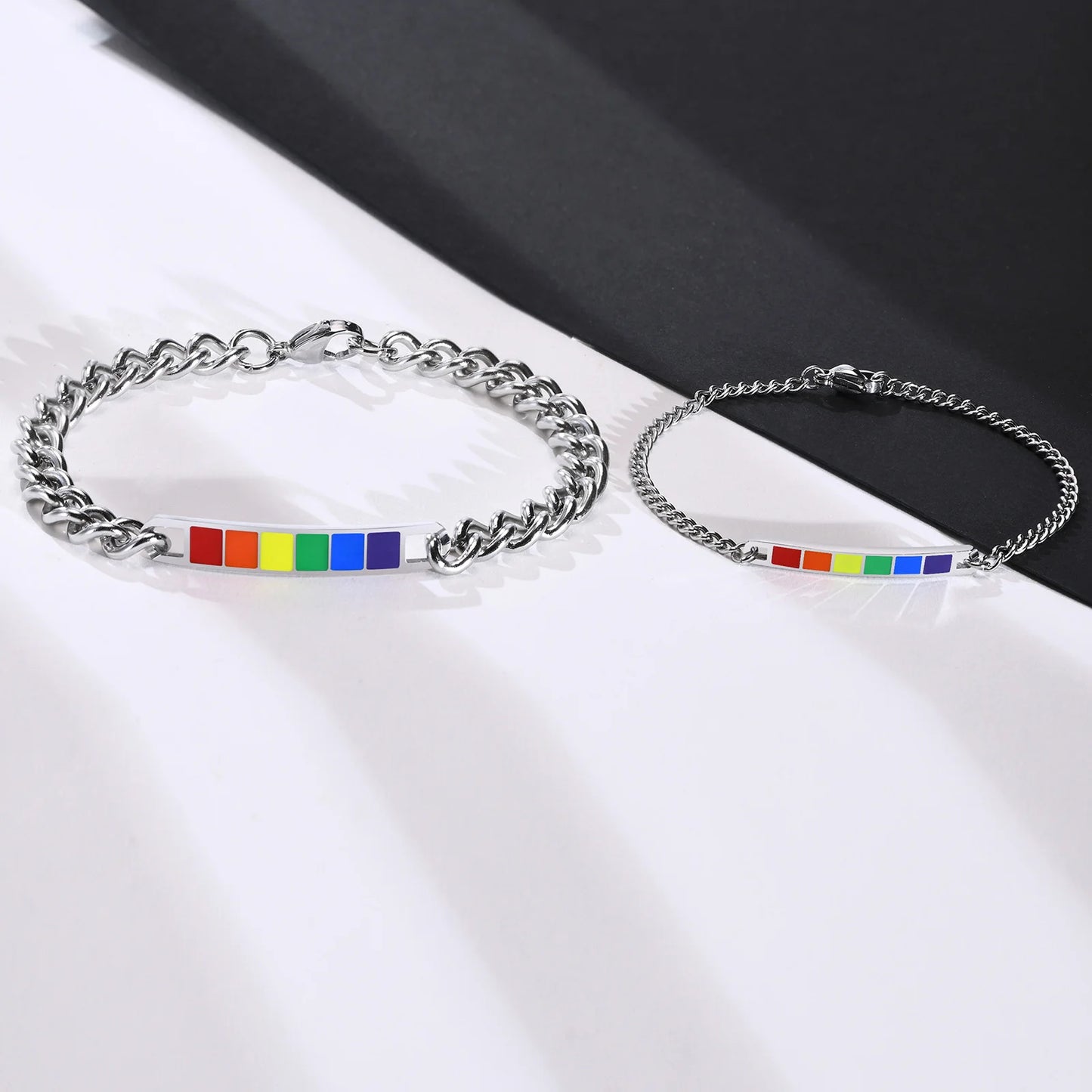 Pride Gliederarmband mit Regenbogenflagge