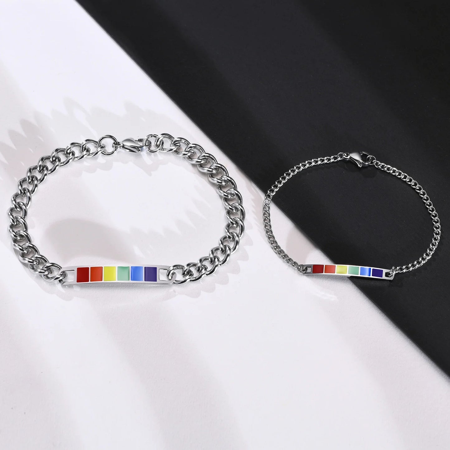 Pride Gliederarmband mit Regenbogenflagge