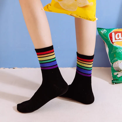 Regenbogen Socken