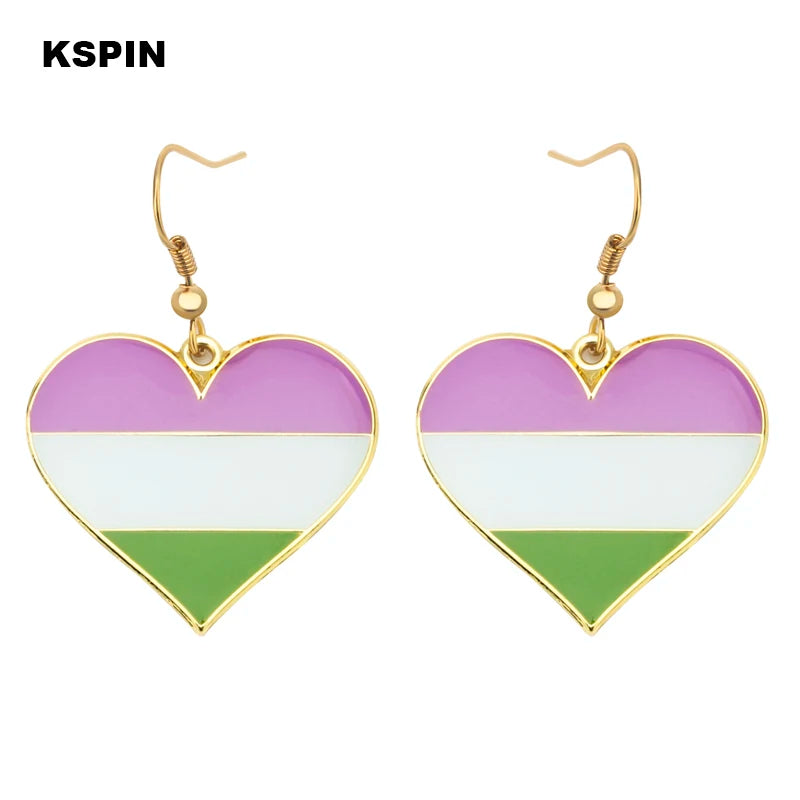 Pride Regenbogen-Ohrringe
