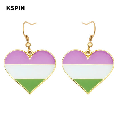 Pride Regenbogen-Ohrringe