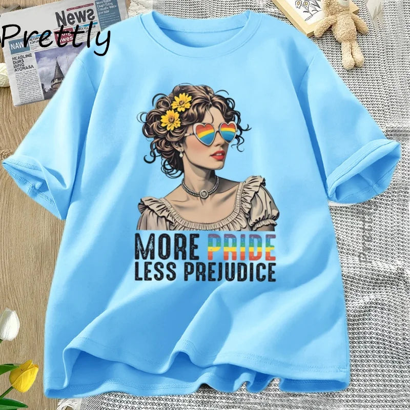 Pride Shirt „Mehr Stolz, weniger Vorurteile“