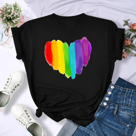 Damen T-Shirt mit Pride-Grafik