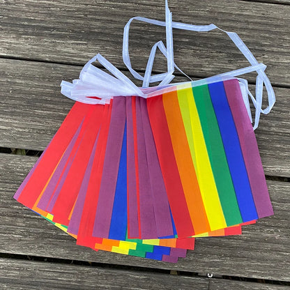 Regenbogen Flaggen-Girlande – 20-teilig