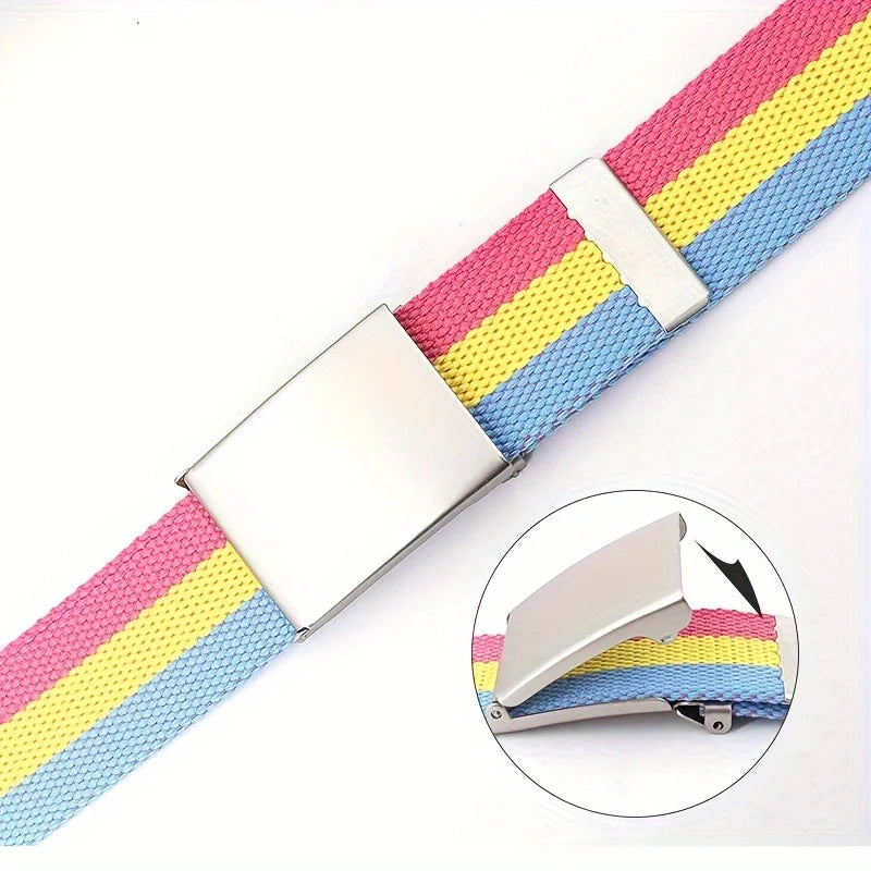 Gürtel in Regenbogenfarben