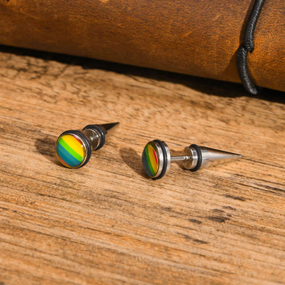 Pride Ohrstecker in Regenbogenfarben