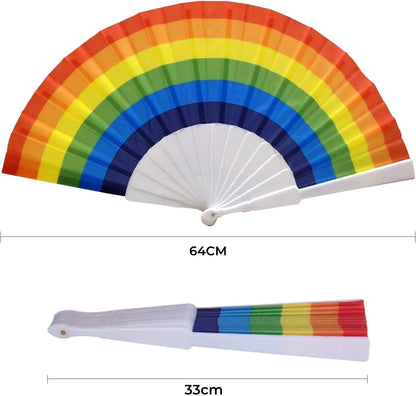 Regenbogen Faltfächer – 33 cm