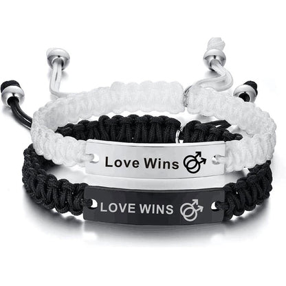 Love Wins Pride Armband – verstellbar