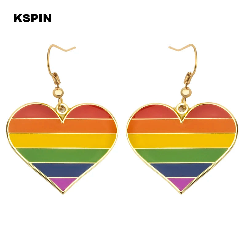 Pride Regenbogen-Ohrringe