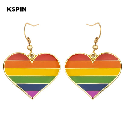 Pride Regenbogen-Ohrringe