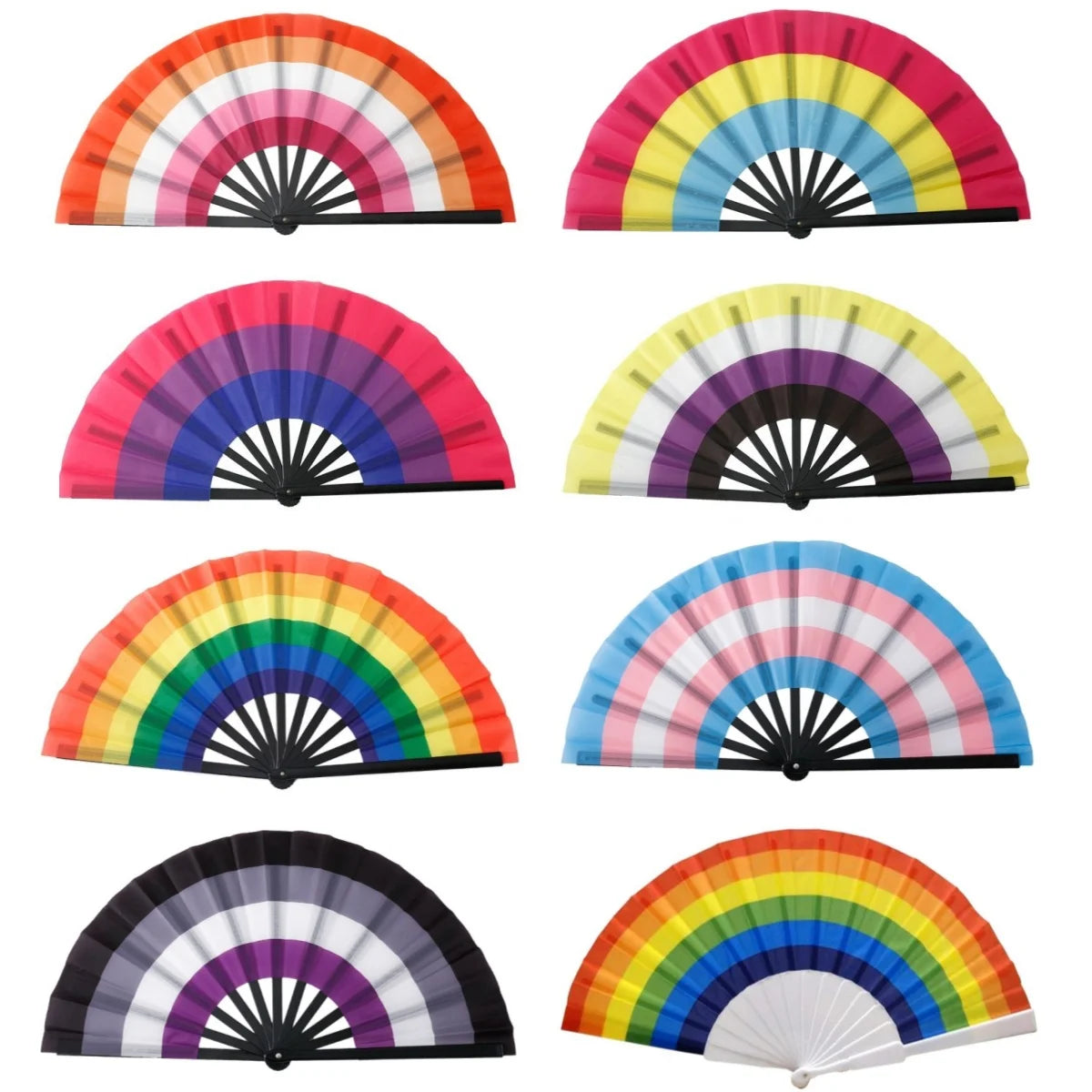 Regenbogen Faltfächer – 33 cm