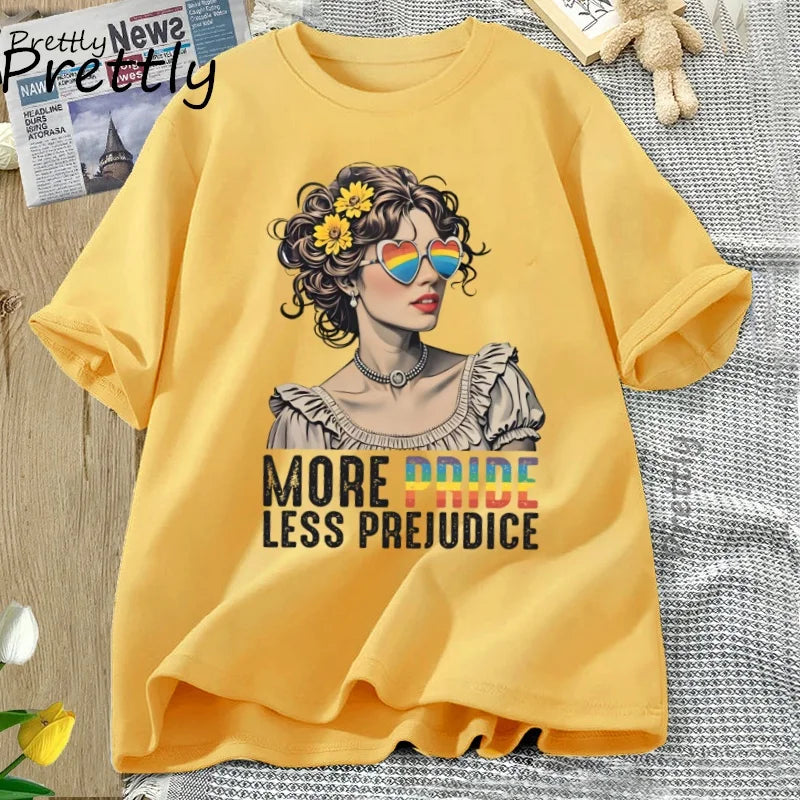 Pride Shirt „Mehr Stolz, weniger Vorurteile“