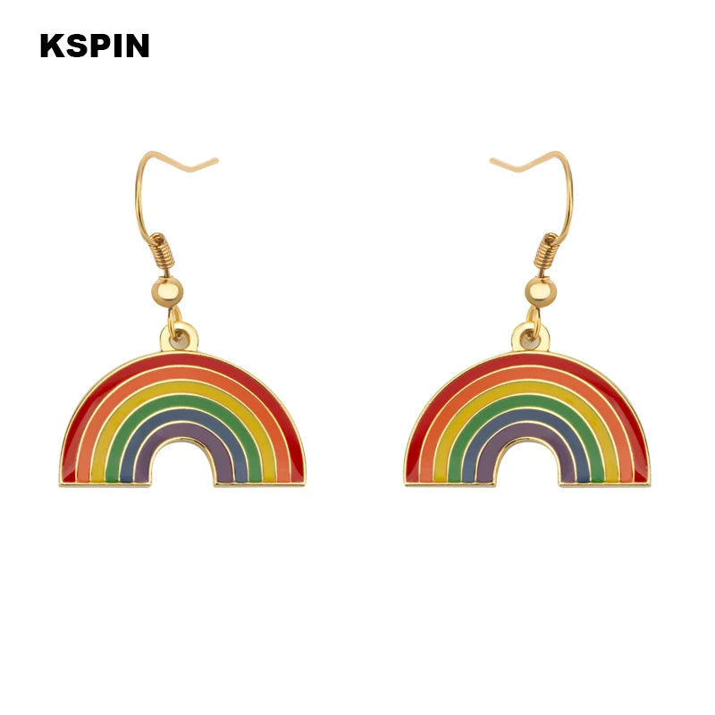 Pride Regenbogen-Ohrringe