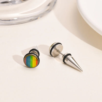 Pride Ohrstecker in Regenbogenfarben