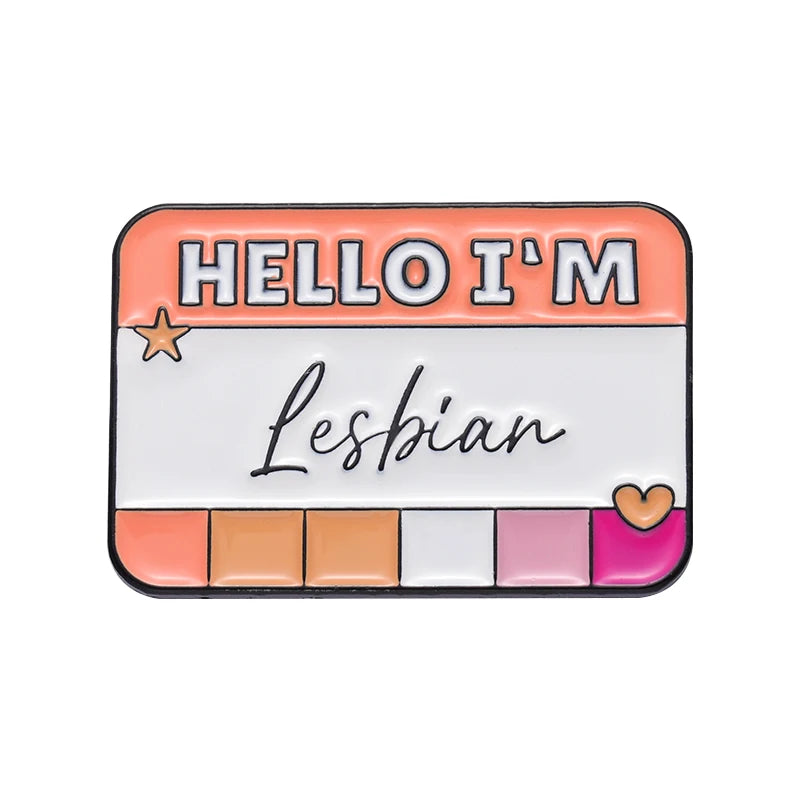 Pride Emaille-Pin mit Dialog-Design