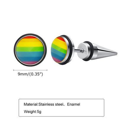 Pride Ohrstecker in Regenbogenfarben