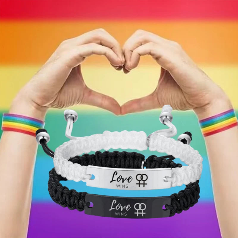 Love Wins Pride Armband – verstellbar