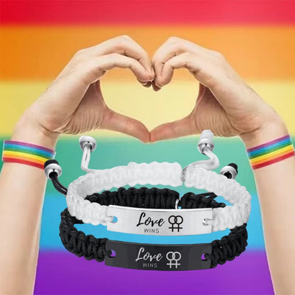 Love Wins Pride Armband – verstellbar