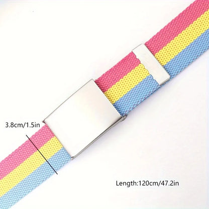 Gürtel in Regenbogenfarben