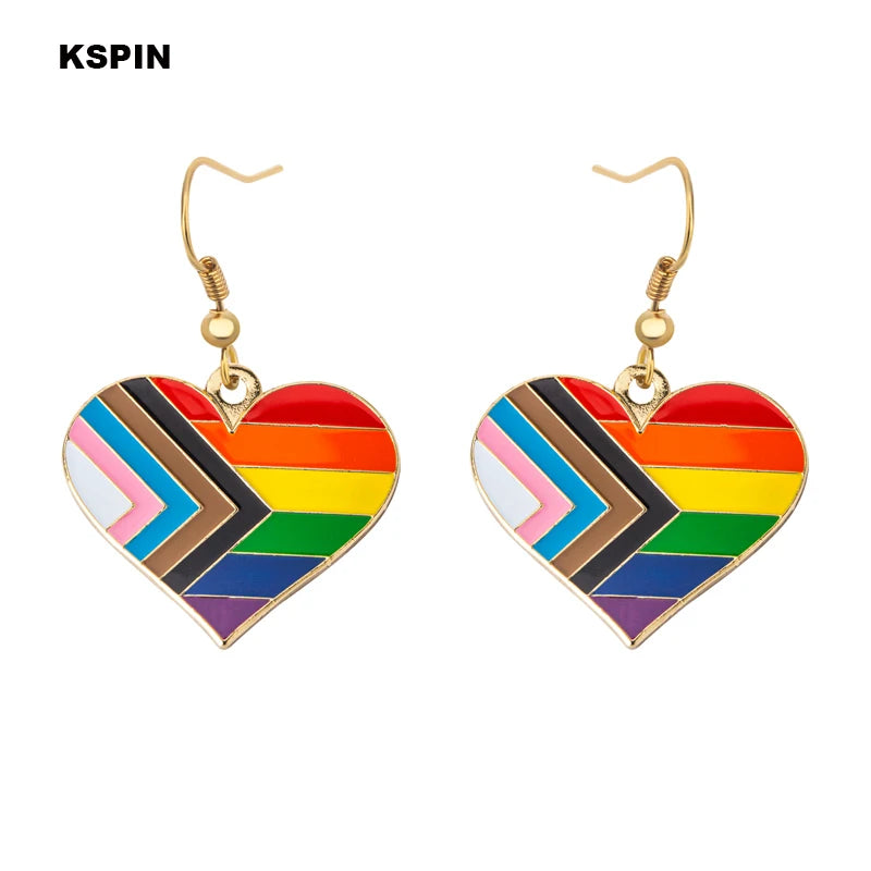 Pride Regenbogen-Ohrringe