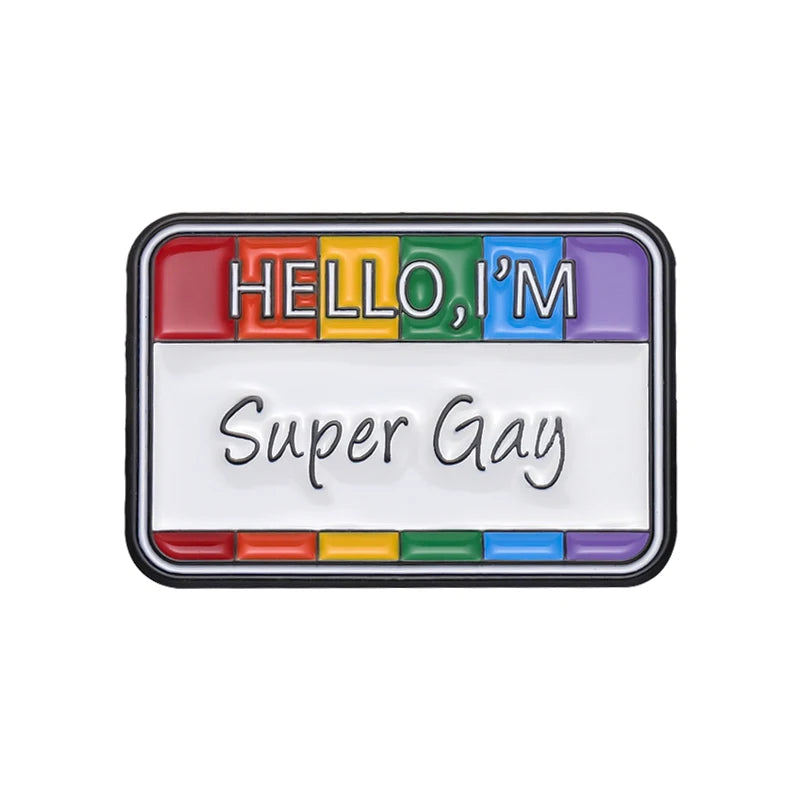 Pride Emaille-Pin mit Dialog-Design