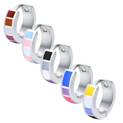 Pride Creolen in Regenbogenfarben