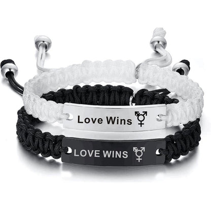 Love Wins Pride Armband – verstellbar