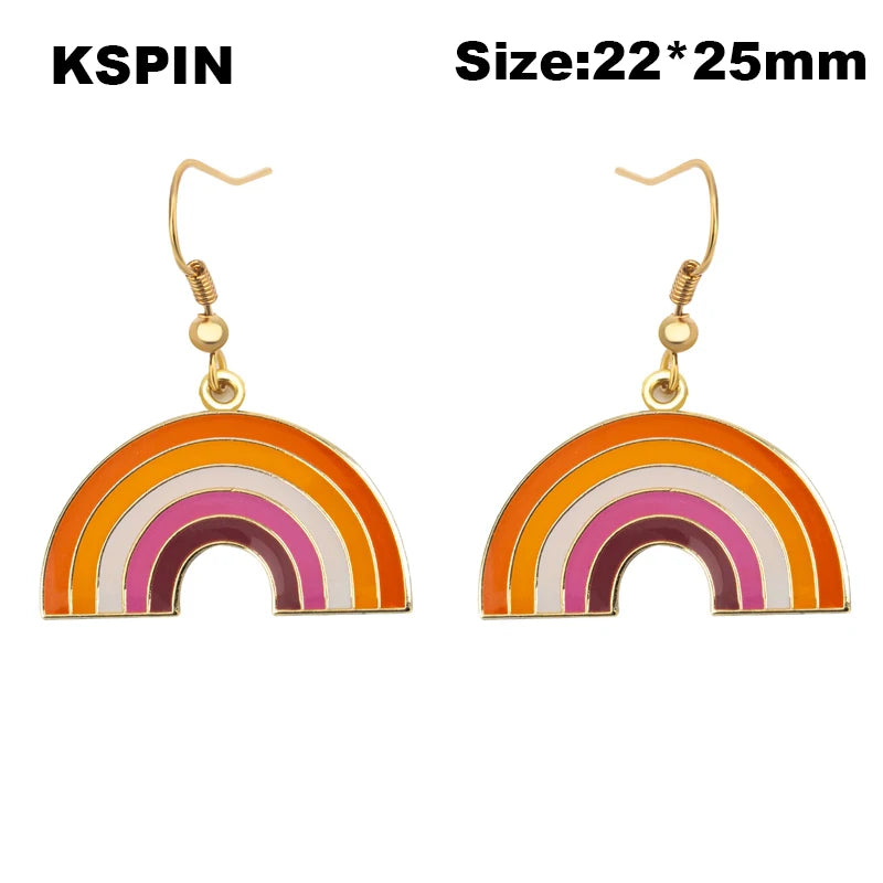 Pride Regenbogen-Ohrringe