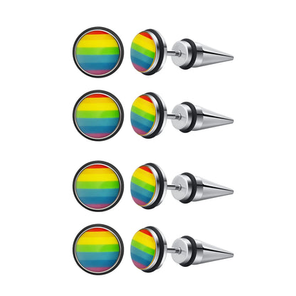 Pride Ohrstecker in Regenbogenfarben