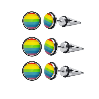 Pride Ohrstecker in Regenbogenfarben