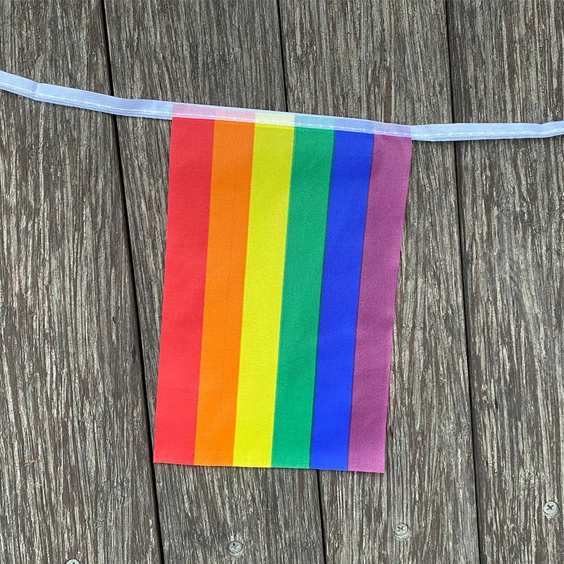 Regenbogen Flaggen-Girlande – 20-teilig