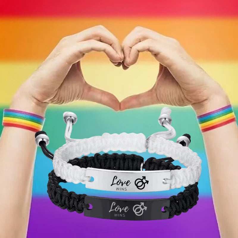 Love Wins Pride Armband – verstellbar
