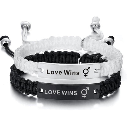 Love Wins Pride Armband – verstellbar