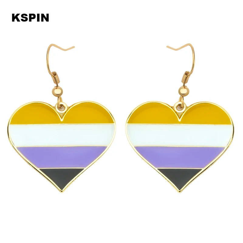 Pride Regenbogen-Ohrringe