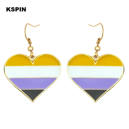 Pride Regenbogen-Ohrringe