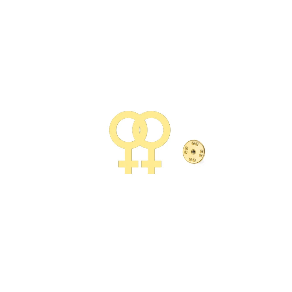 Edelstahl-Stecker mit Pride-Symbol
